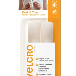 Banda cu puf si scai adeziv pentru textile VELCRO® Stick On Sleek & Thin For Fabrics 19 mm x 60 cm